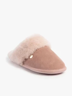 Just Sheepskin Ladies Duchess Sheepskin Slipper Pink Clearance