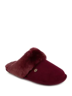 Just Sheepskin Ladies Duchess Sheepskin Slipper Red Clearance