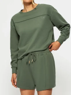 KBX White Jessica Shorts Green Discount