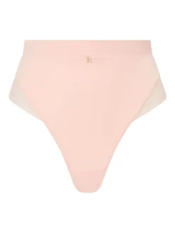 KBX Pink Charlotte Brushed High Waisted Thong Clearance