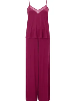 KBX Red Ada Modal Long Leg Cami Set Discount