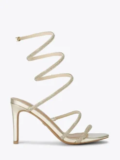 KG Kurt Geiger Athena Sandals Gold Hot