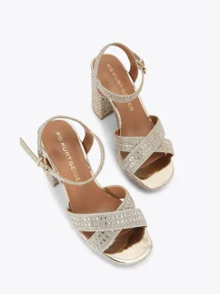 KG Kurt Geiger Fleur Platform Sandals Gold Online