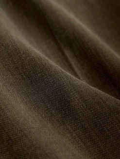 Next Khaki Green Crosshatch Elastic Waist Wide Leg Trousers Hot