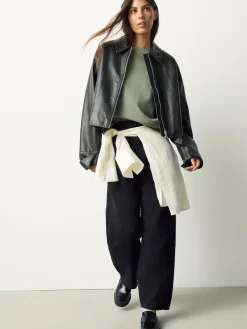 Next Khaki Green Heavyweight Short Sleeve Crew Neck T-Shirt Discount