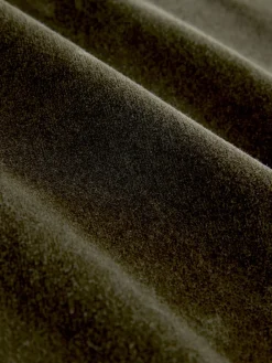 Next High Rise Velvet Cord Flare Jeans Khaki Green Outlet