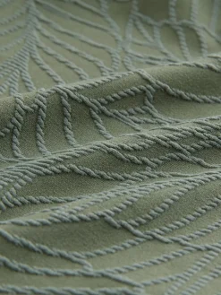 Next Khaki Green Leaf Textured Plunge Shaping Tummy Control Swimsuit Online