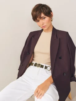 Next Khaki Green Metal Ring Detail Regular Leather Belt Best