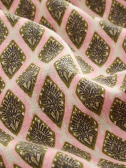 Next Off Shoulder 100% Cotton Wide Leg Jumpsuit Khaki Green Outlet