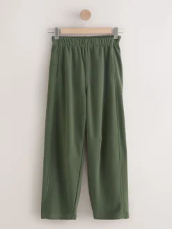 Next Supersoft Peached Essentials Barrel Leg Cocoon Joggers Khaki Green Sale