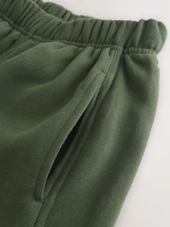 Next Supersoft Peached Essentials Barrel Leg Cocoon Joggers Khaki Green Sale