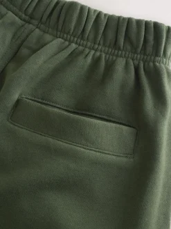 Next Supersoft Peached Essentials Barrel Leg Cocoon Joggers Khaki Green Sale