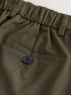Next Tailored Bootcut Trousers With Wool Khaki Green Discount