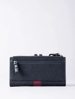 Lakeland Leather Hartsop Leather Double Zip Purse Black Hot