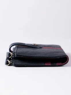 Lakeland Leather Hartsop Leather Double Zip Purse Black Hot