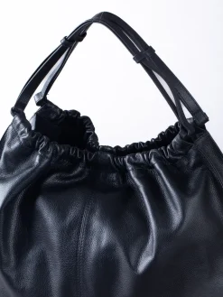 Lakeland Leather Black Newland Slouch Tote Bag Sale
