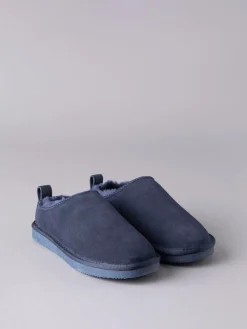Lakeland Leather Ladies Sheepskin Clog Winter Slippers Blue Online