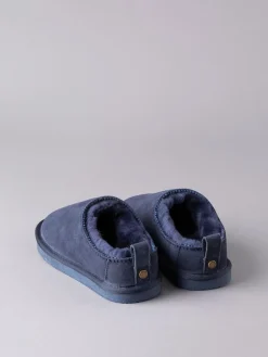 Lakeland Leather Ladies Sheepskin Clog Winter Slippers Blue Online