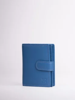 Lakeland Leather Blue Small Tab Purse Clearance