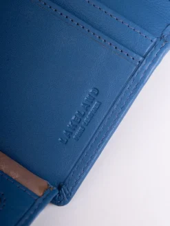 Lakeland Leather Blue Small Tab Purse Clearance