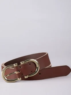 Lakeland Leather Bowness Dual Buckle Suede Belt Brown Sale