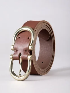 Lakeland Leather Bowness Dual Buckle Suede Belt Brown Sale