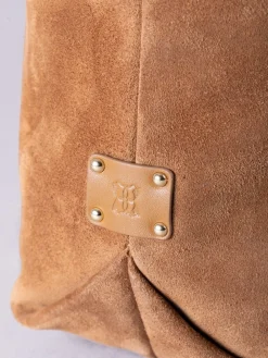 Lakeland Leather Brown Buttermere Suede Hobo Bag Clearance