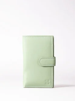 Lakeland Leather Green Medium Tab Purse Sale