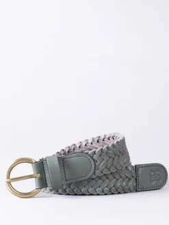 Lakeland Leather Waverton Woven Belt Green Best