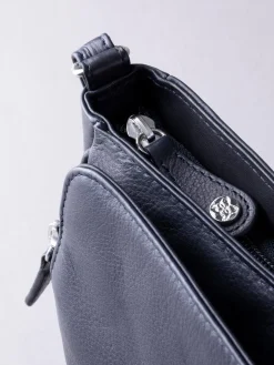 Lakeland Leather Ambleside Cross-Body Bag Navy Outlet