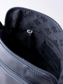 Lakeland Leather Raven Cross-Body Bag Navy