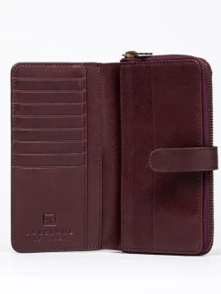 Lakeland Leather Newby Tab Purse Red Hot