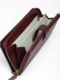 Lakeland Leather Newby Tab Purse Red Hot