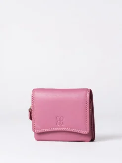 Lakeland Leather Rose Pink Small Leather Flapover Purse Best