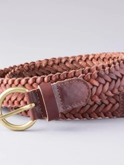 Lakeland Leather Waverton Woven Belt Tan Best