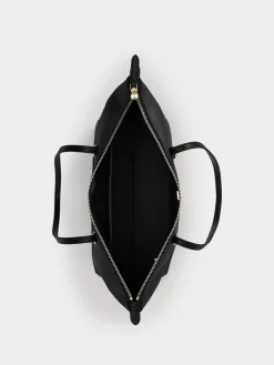 Lauren Ralph Lauren Keaton Nylon Medium Tote Bag Black