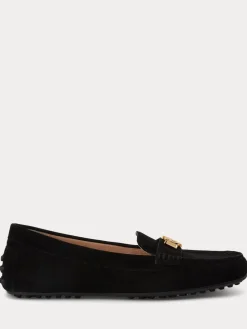 Lauren Ralph Lauren Barnsbury Suede Loafers Black Hot