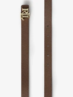 Lauren Ralph Lauren Tan Brown Reversible Monogram Belt