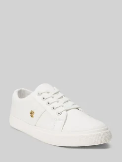 Lauren Ralph Lauren White Janson II Canvas Sneakers New