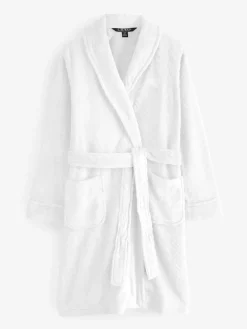 Lauren Ralph Lauren White Chenille So Soft L/S Shawl Collar Short Robe Online