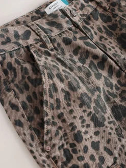 Next Ankle Straight Leg Carpenter Jeans Leopard Outlet