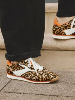 Next Leopard Forever Comfort Panel Detail Lace-Up Trainers Online