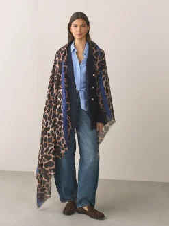 Next Leopard Print Lightweight Scarf