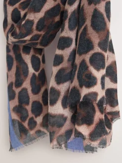 Next Leopard Print Lightweight Scarf