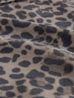 Next Leopard Print Oversize Denim Shirt Hot