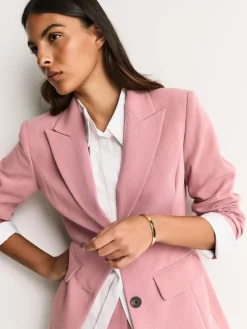 Next Light Pink Sculpting Single Breasted Blazer Online