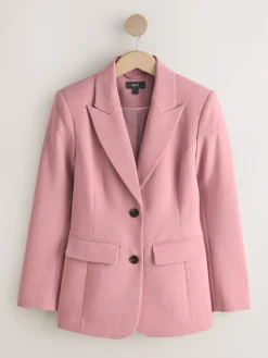 Next Light Pink Sculpting Single Breasted Blazer Online