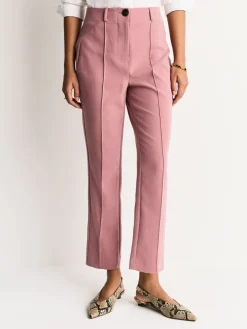Next Light Pink Sculpting Tailored Slim Trousers Clearance