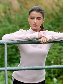 Next Thermal Soft Touch Long Sleeve High Neck Top Light Pink Outlet