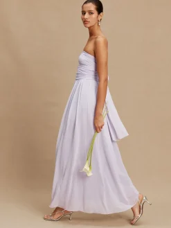 Next Lilac Purple Mesh Multiway Wedding Guest Bridesmaid Maxi Dress Outlet